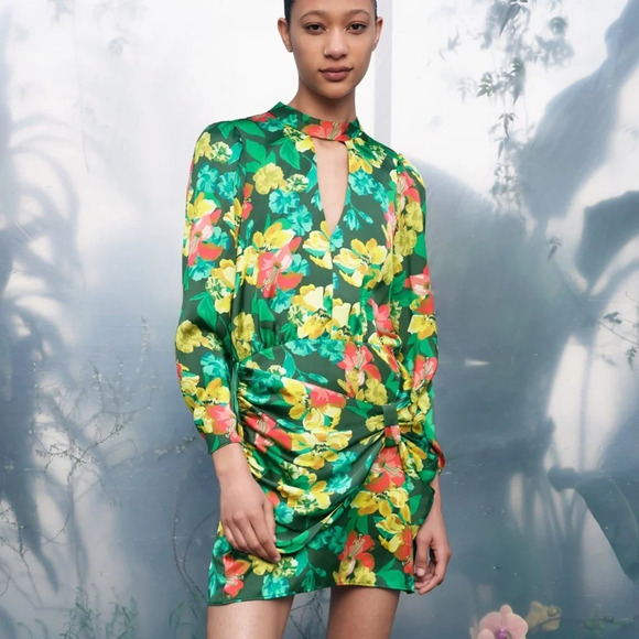 ZARA Floral Print‎ Dress - Picture 1 of 10